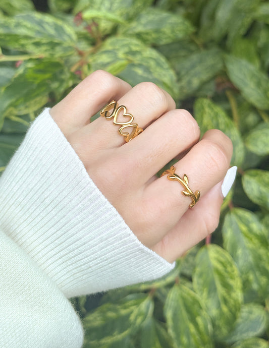 Dainty Olive Branch Ring - Elevated Faith