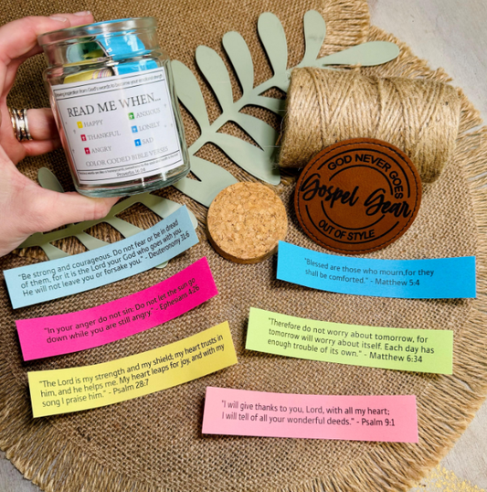 Read Me When Gospel Gear Bible Verse Jar