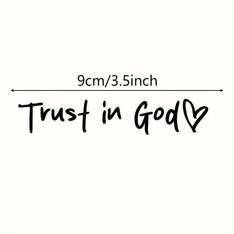 Trust In God Car Decal/ Sticker