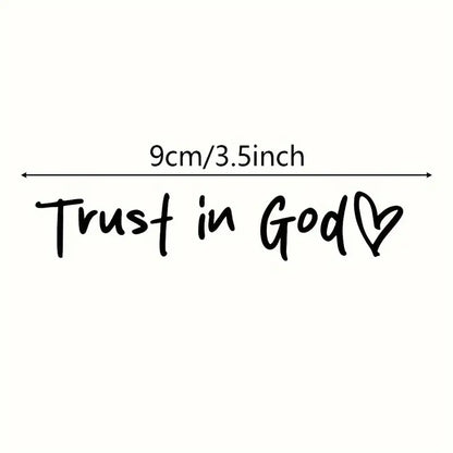 Trust In God Car Decal/ Sticker