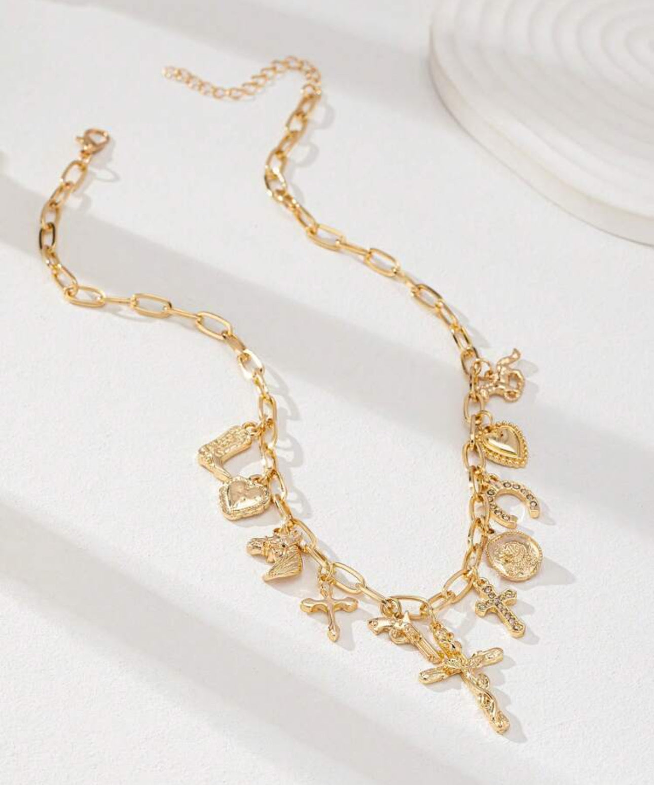 Christian Cowgirl Cross Charm Necklace