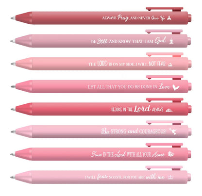 Smooth Writing Scripture Pens 8 Piece Set