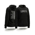 LOVE IS... Relaxed Hoodie (Black)