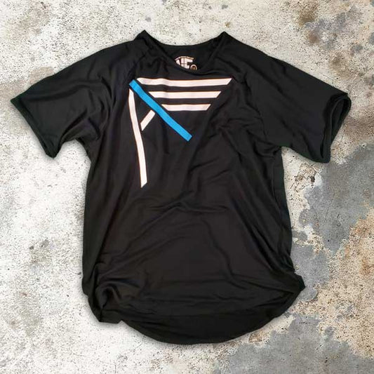 Midngiht Black Bamboo I AM Christian t-shirt on a textured surface