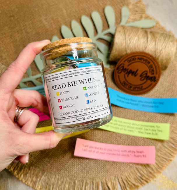 Read Me When Gospel Gear Bible Verse Jar